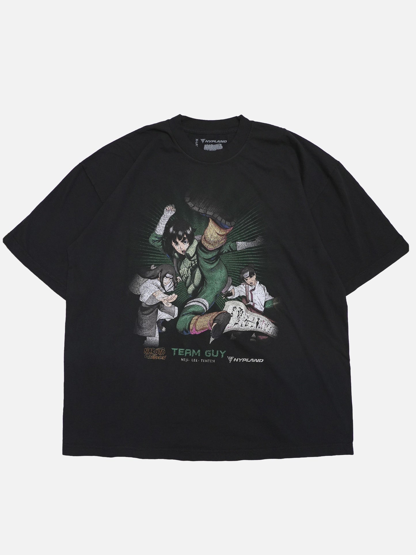 NARUTO×HYPLAND 疾風伝 ロック・リー&リー&テンテン Tシャツ XLサイズ