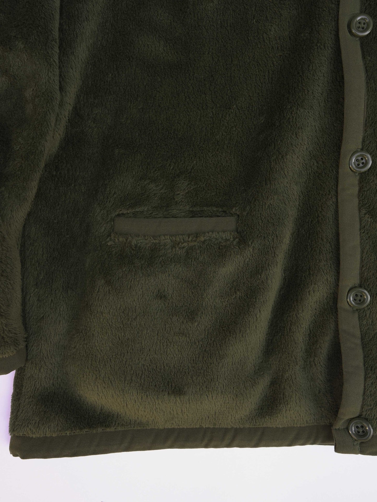 Polartec® Fleece Cardigan - OLIVE