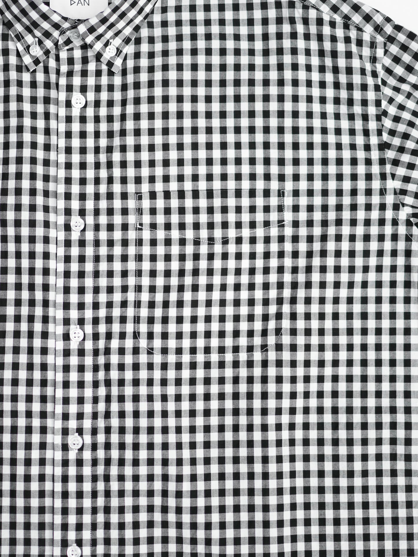 The Big Gingham Check Shirt - Black