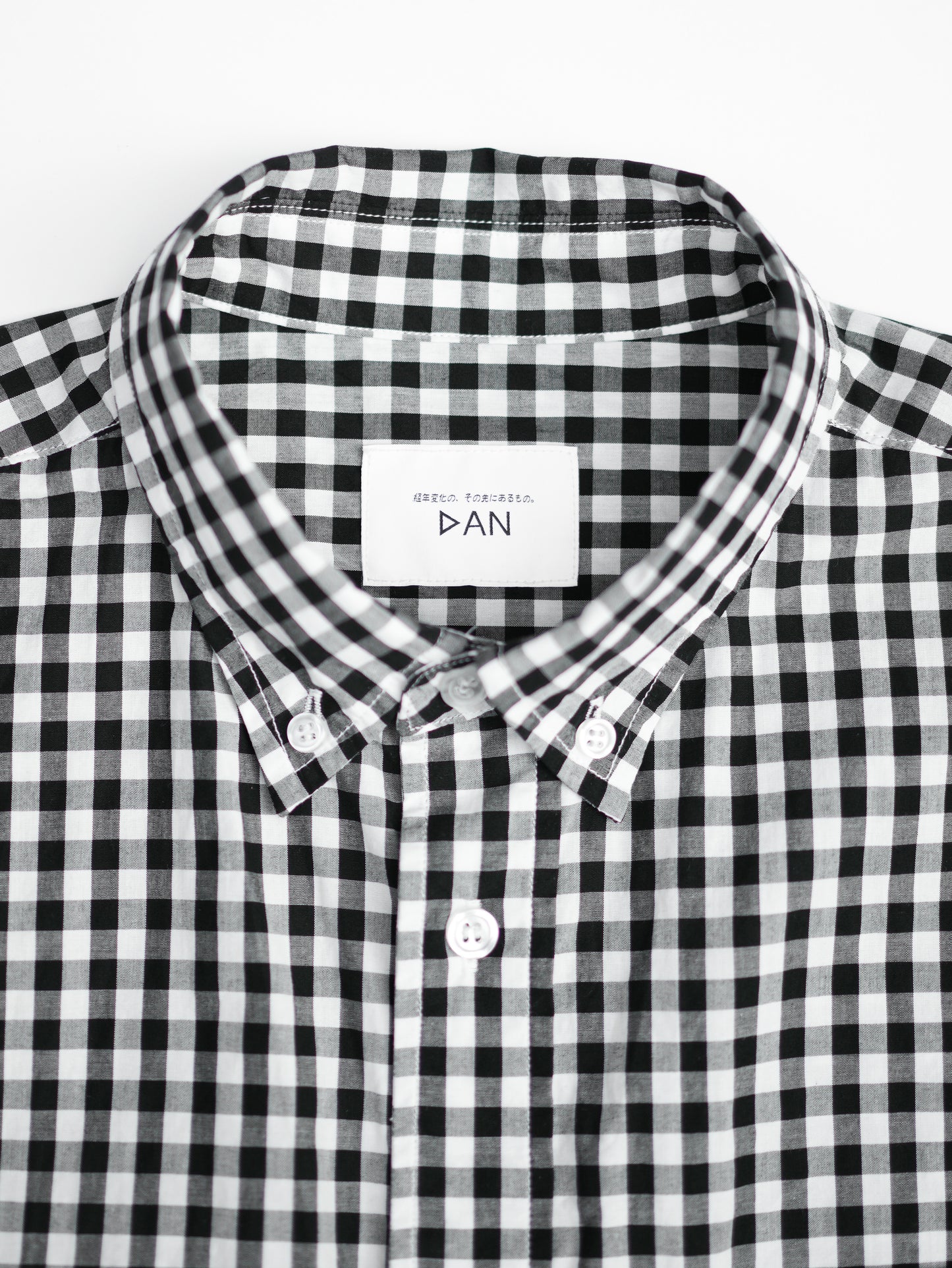 The Big Gingham Check Shirt - Black