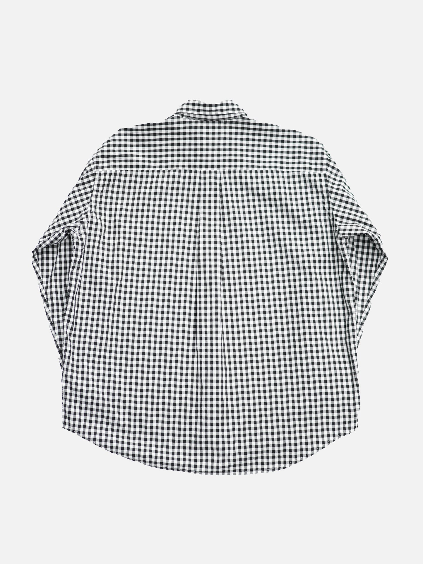 The Big Gingham Check Shirt - Black