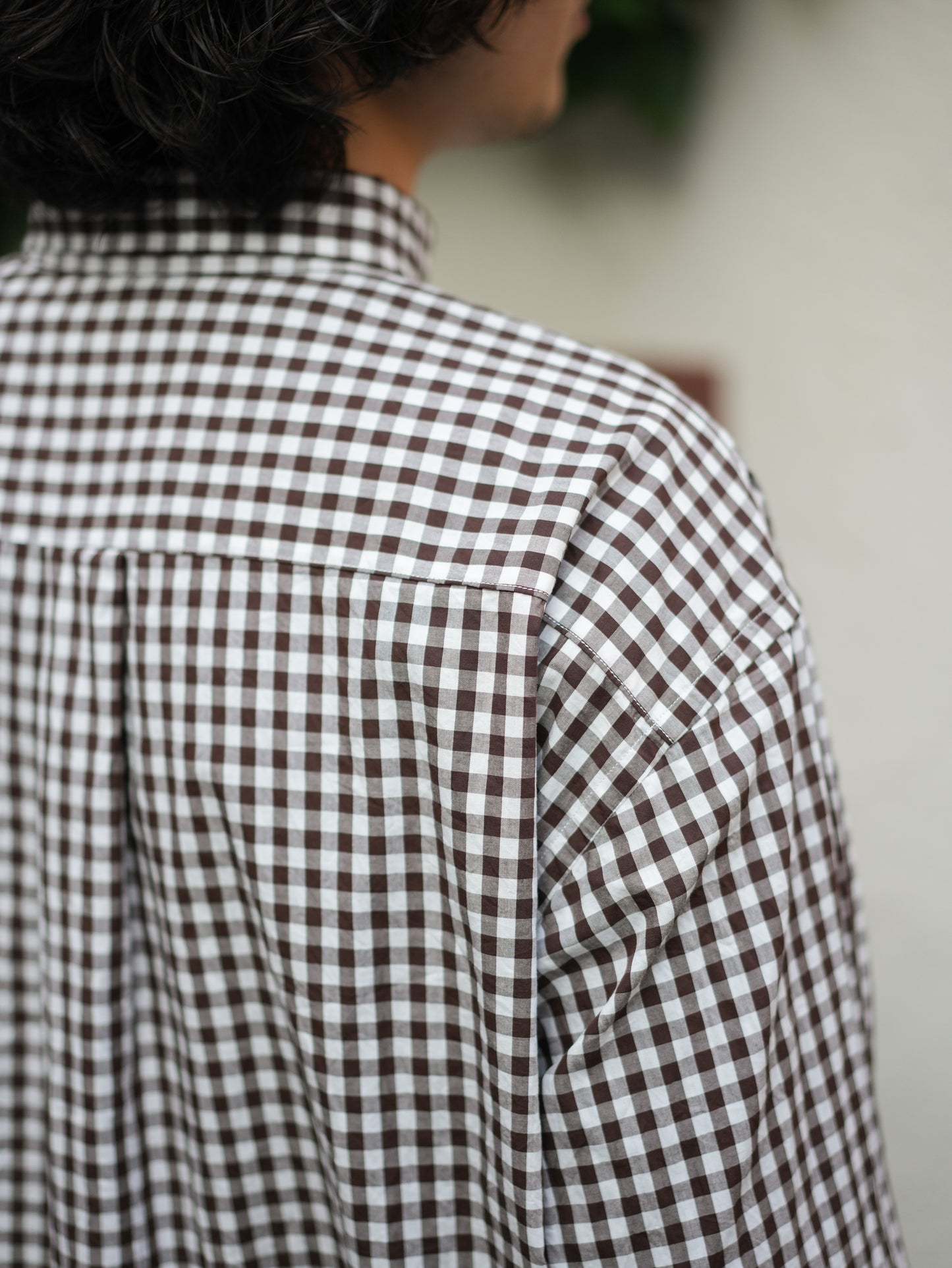 The Big Gingham Check Shirt - Chocolate