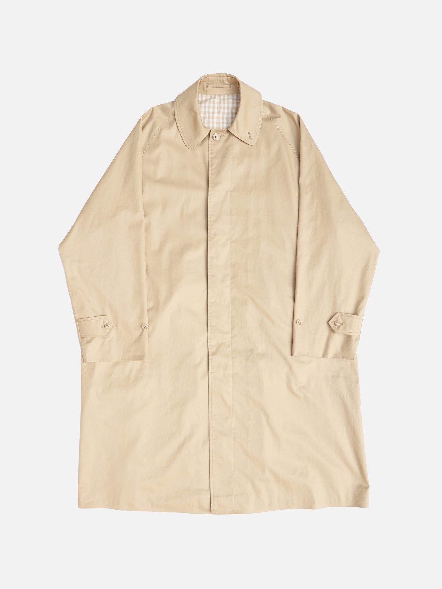 Single Raglan Coat - BEIGE