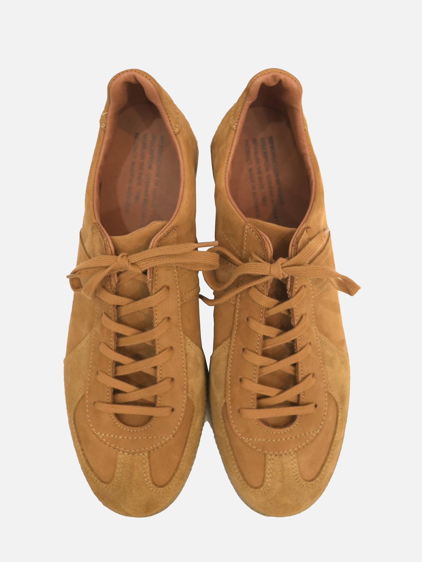 GERMAN MILITARY TRAINER - CAMEL NUBUCK