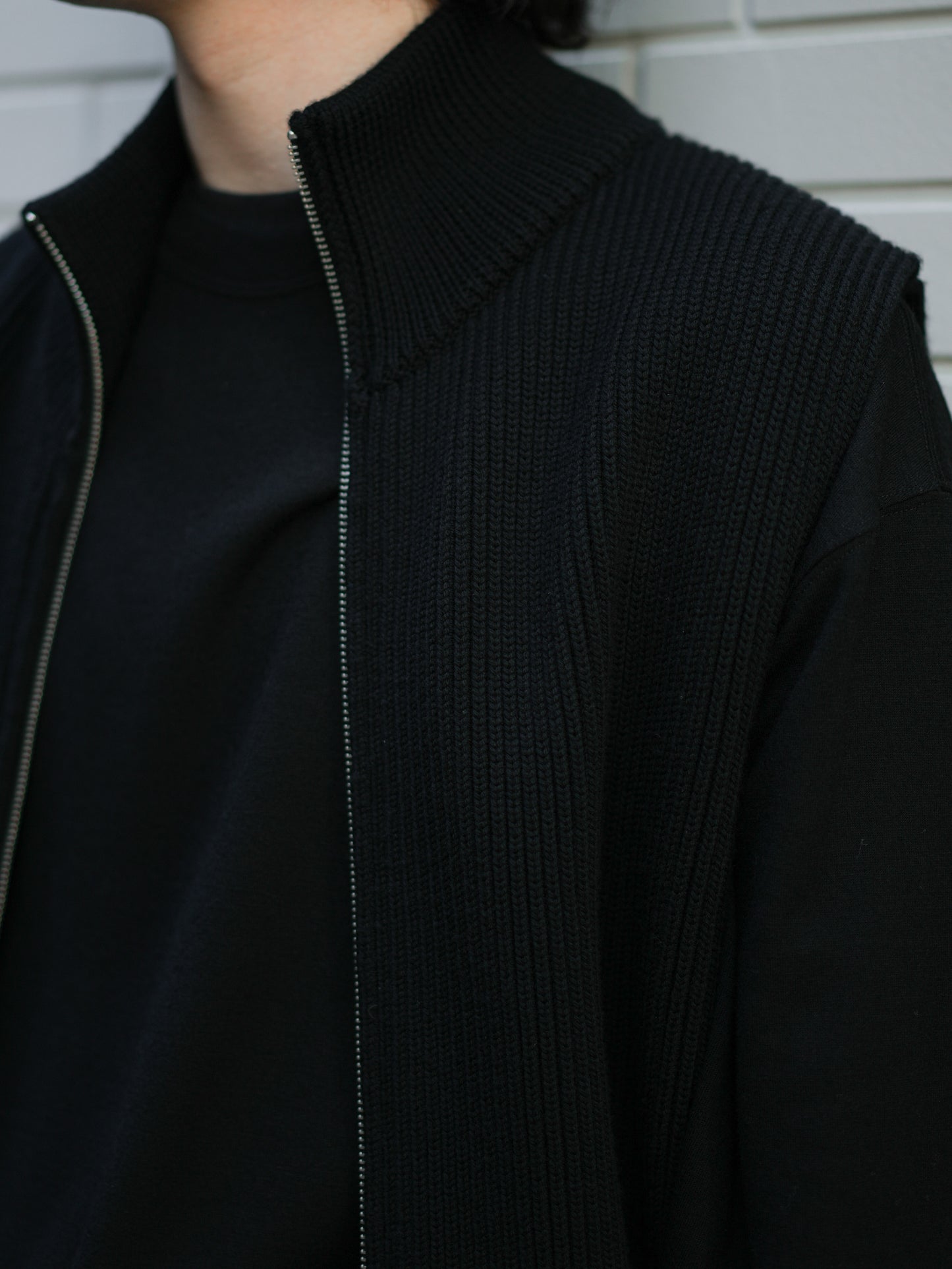 Drivers Knit Vest - BLACK