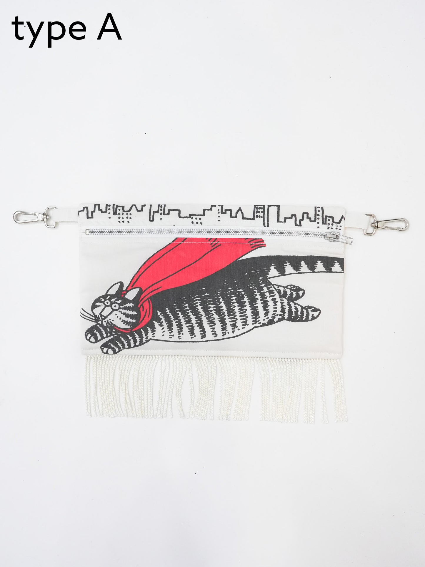 Fringe Pouch - Vintage Fabric