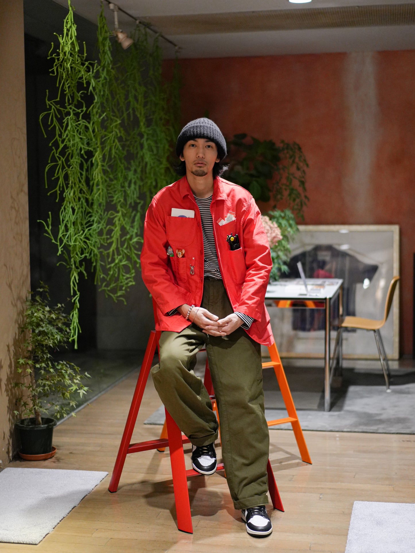 Uten Silo Work Jacket - RED