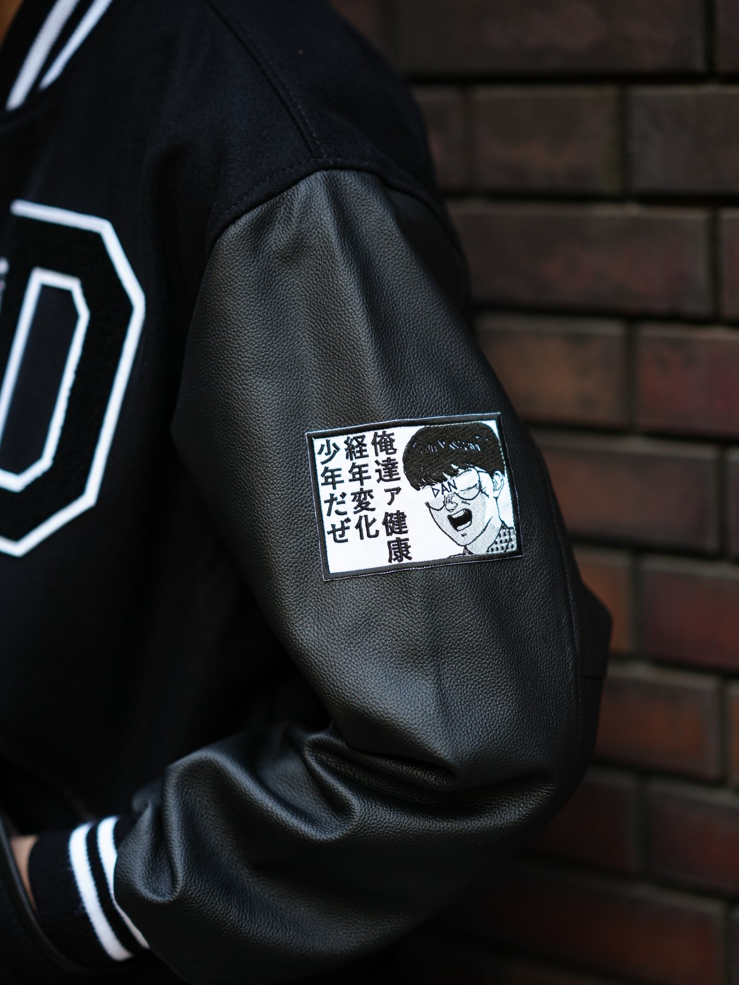 ×Game Sportswear / Aging Varsity Jacket - Black