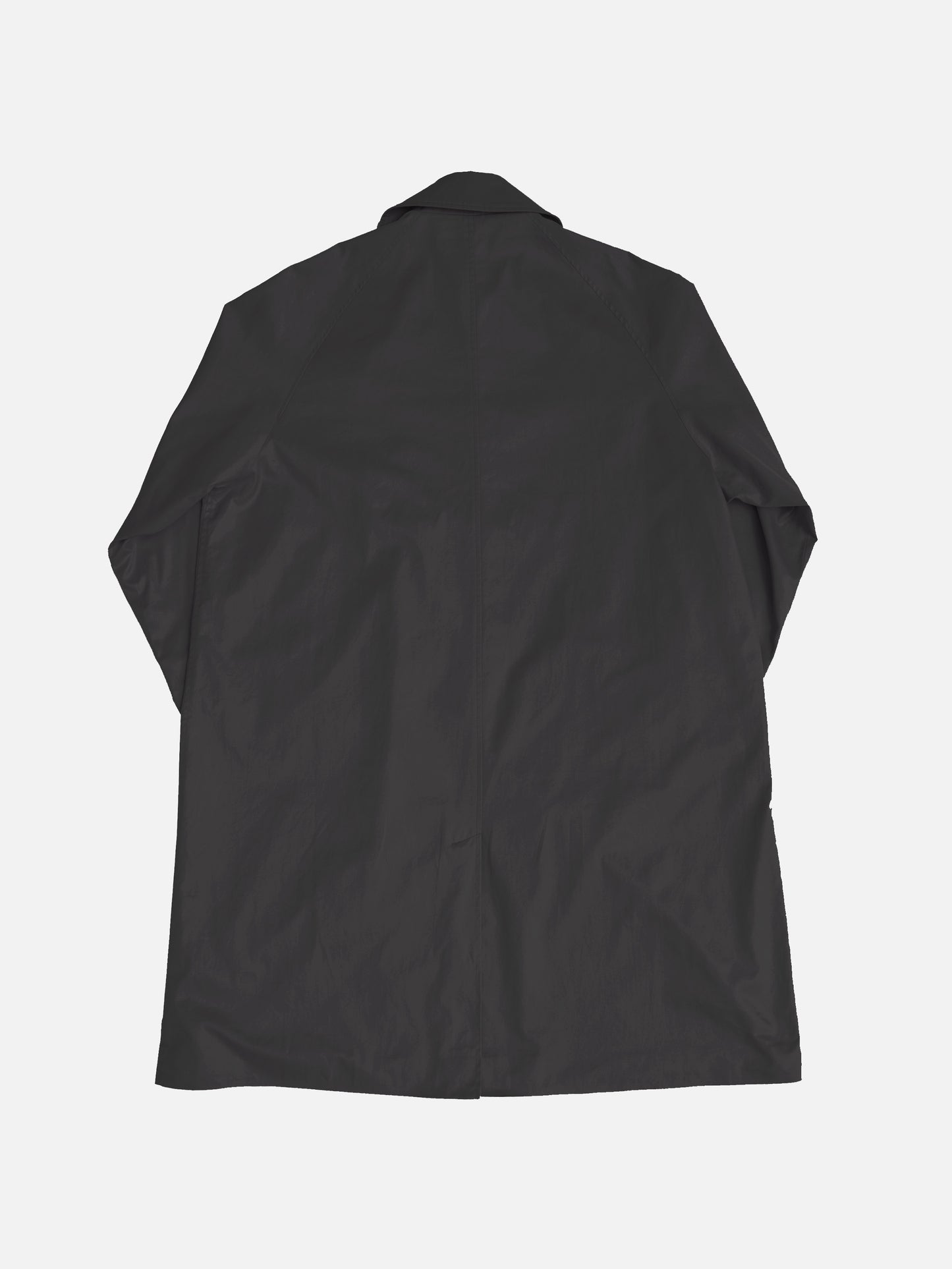 Single Raglan Coat - BLACK