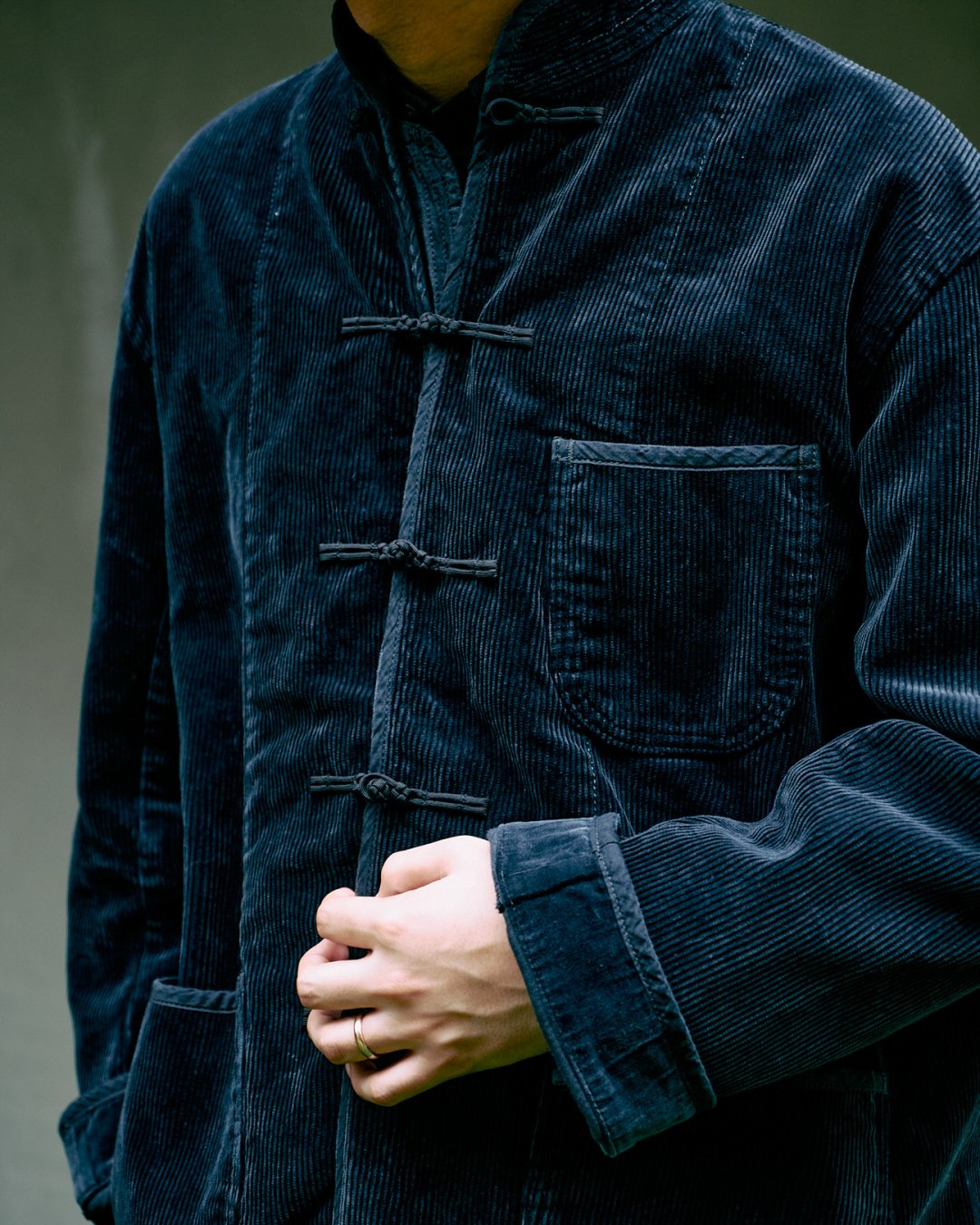 コットン100%PORTER CLASSIC CORDUROY CHINESE JACKET L