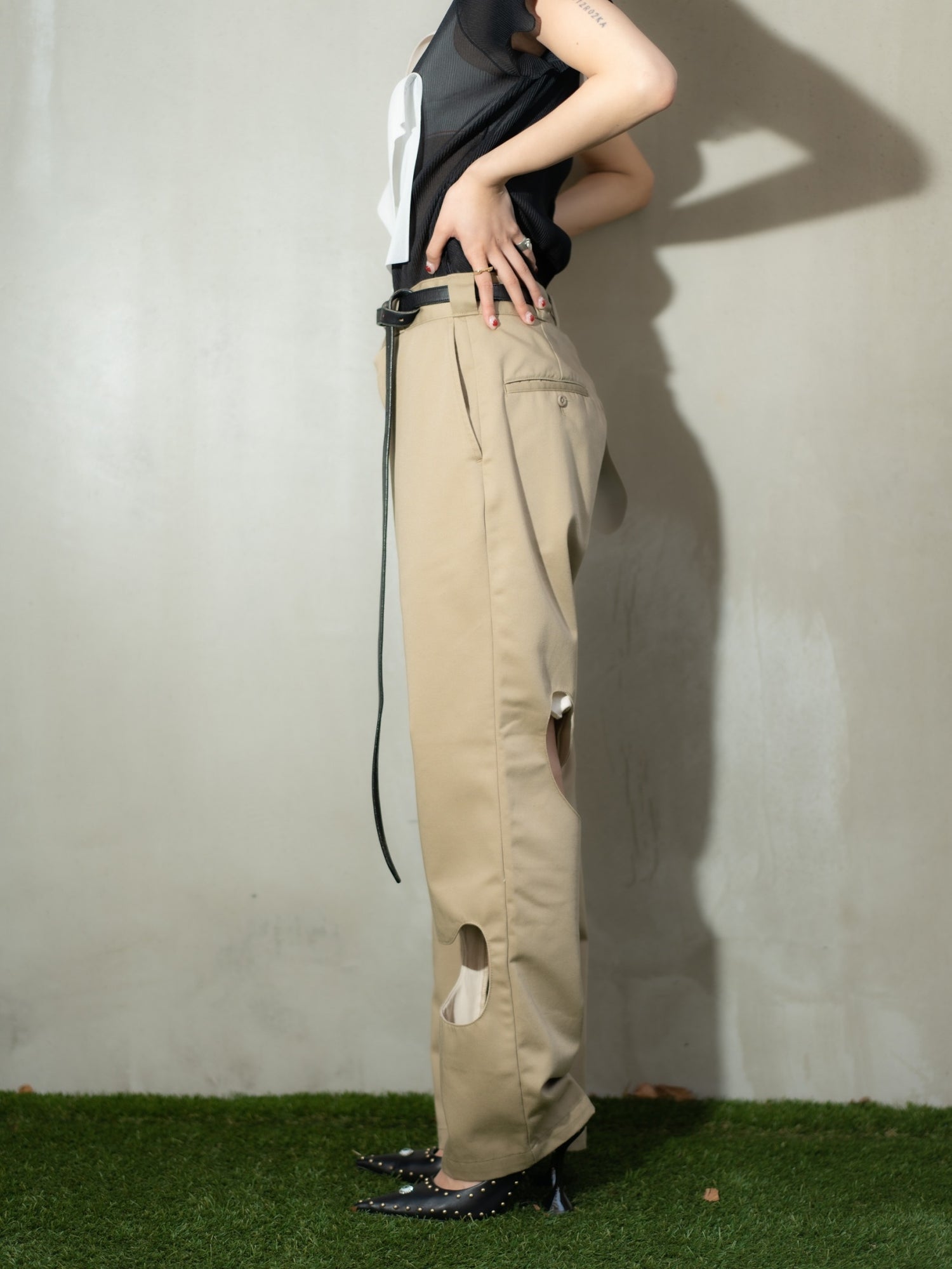 Dickies PEEPHOLE PANTS - BEIGE – DAN